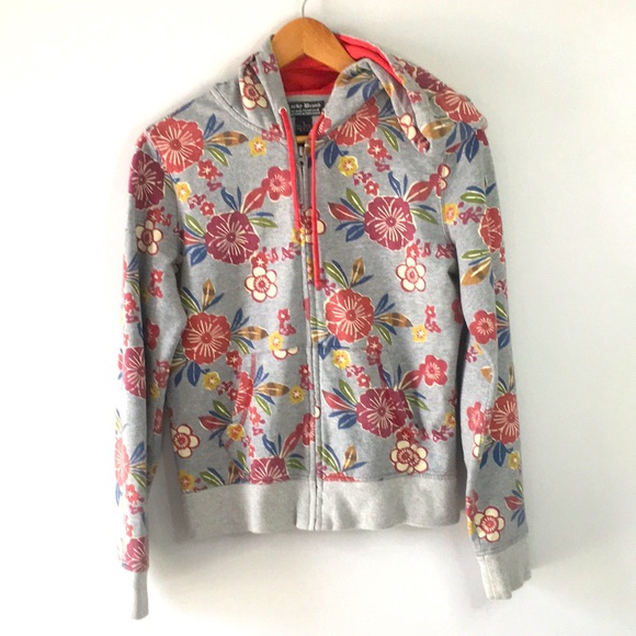 Lucky Brand Tops - Lucky Brand Floral Zipper Hoodie